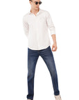 Slim Fit White Full Sleeve Shirt