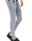 Slim Fit Sky Blue Denim Pants