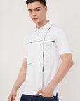 Polo T shirt White-Regular Fit