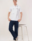 Polo T shirt White-Regular Fit