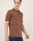 Brown Regular Fit Polo T-Shirt