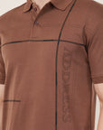 Brown Regular Fit Polo T-Shirt