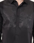 Black Slim Fit Stone Embellished Shirt