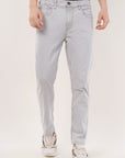 Light Gray Comfort Fit Denim Pants
