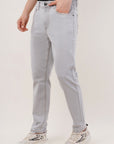 Light Gray Comfort Fit Denim Pants