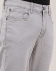 Light Gray Comfort Fit Denim Pants