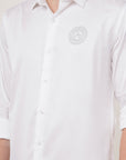 Slim Fit White Full Sleeve Shirt