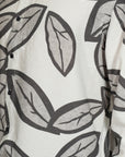 White Printed Relaxed Fit Full Sleeve Shirt