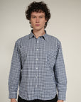 Blue Check Relaxed Fit Full Sleeve Shirt