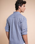Blue Check Relaxed Fit Full Sleeve Shirt