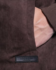 Coffee Brown Suede Jacket