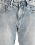 Comfort Fit Blue Denim Pants