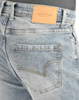 Comfort Fit Blue Denim Pants