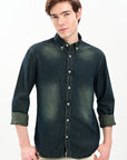 Vintage Blue Denim Relaxed Fit Shirt