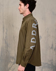 Mocha Brown Relaxed Fit Stretch Shirt