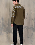 Mocha Brown Relaxed Fit Stretch Shirt