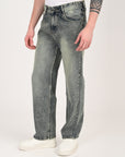 Straight Cut Deep Ocean Denim Pants
