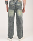 Straight Cut Deep Ocean Denim Pants