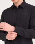 Relaxed Fit Charcol Full Sleeve Shirt
