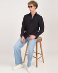 Relaxed Fit Charcol Full Sleeve Shirt