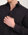 Relaxed Fit Charcol Full Sleeve Shirt