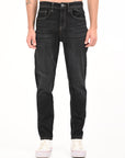 Comfort Fit Matte Black Denim Pants
