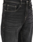 Comfort Fit Matte Black Denim Pants