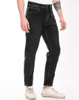 Comfort Fit Gray Denim Pants