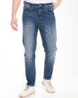 Comfort Fit Blue Denim Pants