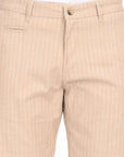 Regular Fit Light Khaki Cotton Shorts