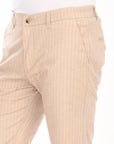 Regular Fit Light Khaki Cotton Shorts