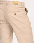 Regular Fit Light Khaki Cotton Shorts