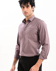 Elite Oxford Tapered Fit Full Sleeve Shirt – Old Lavender