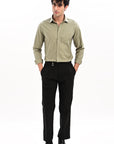 Elite Oxford Tapered Fit Full Sleeve Shirt – Sage Green