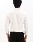 Elite Oxford Tapered Fit Full Sleeve Shirt – White