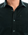 Elite Oxford Tapered Fit Full Sleeve Shirt – Dark Green