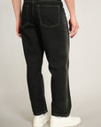 Dark Straight Fit Denim Pants