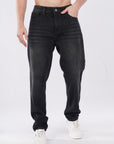 Comfort Fit Classic Black Denim Pants