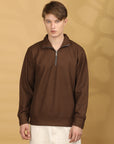 Sweatshirt Full Sleeve Regular Fit - Brown