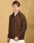 Sweatshirt Full Sleeve Regular Fit - Brown
