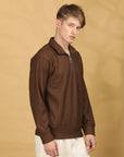 Sweatshirt Full Sleeve Regular Fit - Brown