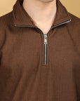 Sweatshirt Full Sleeve Regular Fit - Brown