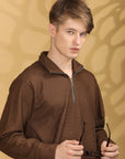 Sweatshirt Full Sleeve Regular Fit - Brown