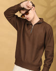 Sweatshirt Full Sleeve Regular Fit - Brown