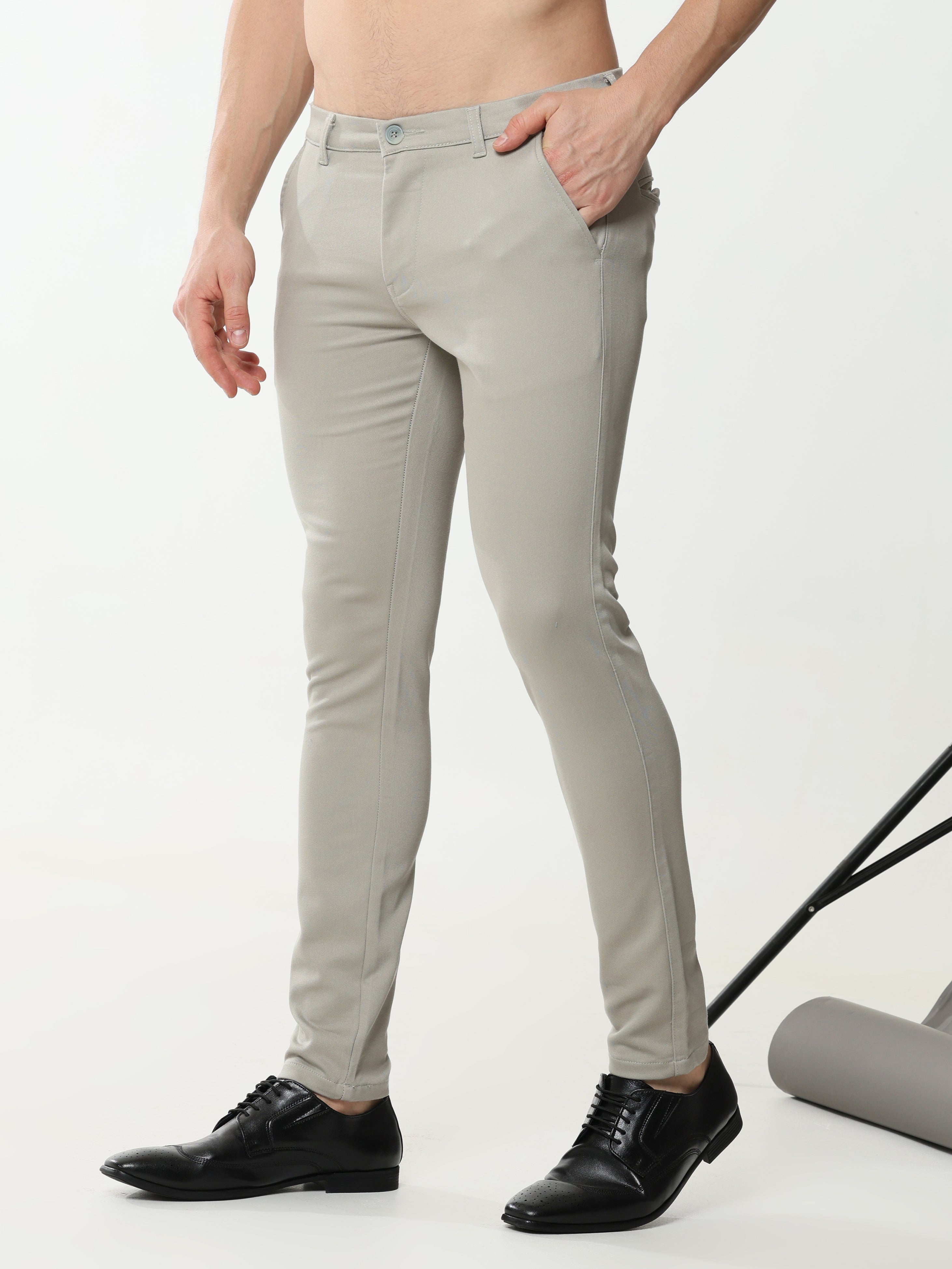 LT Grey Stretch cotton trouser