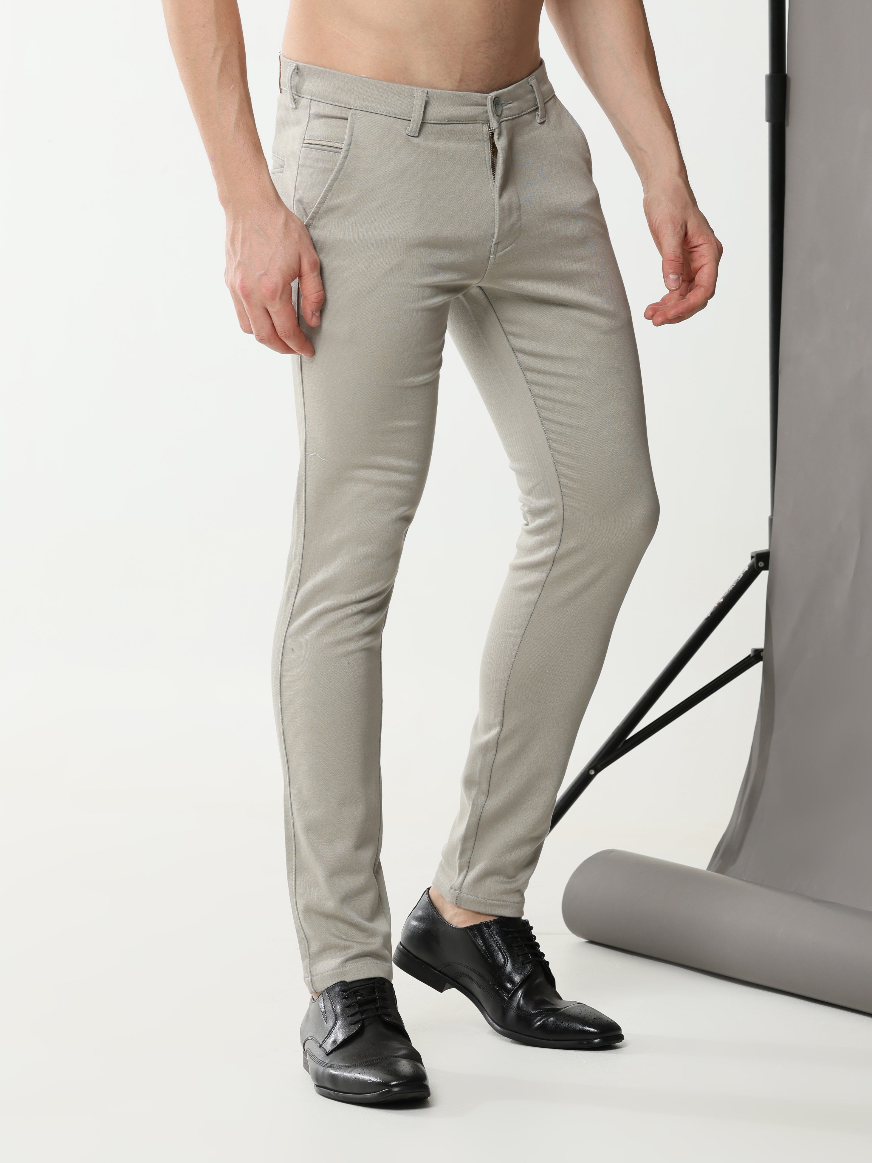 LT Grey Stretch cotton trouser