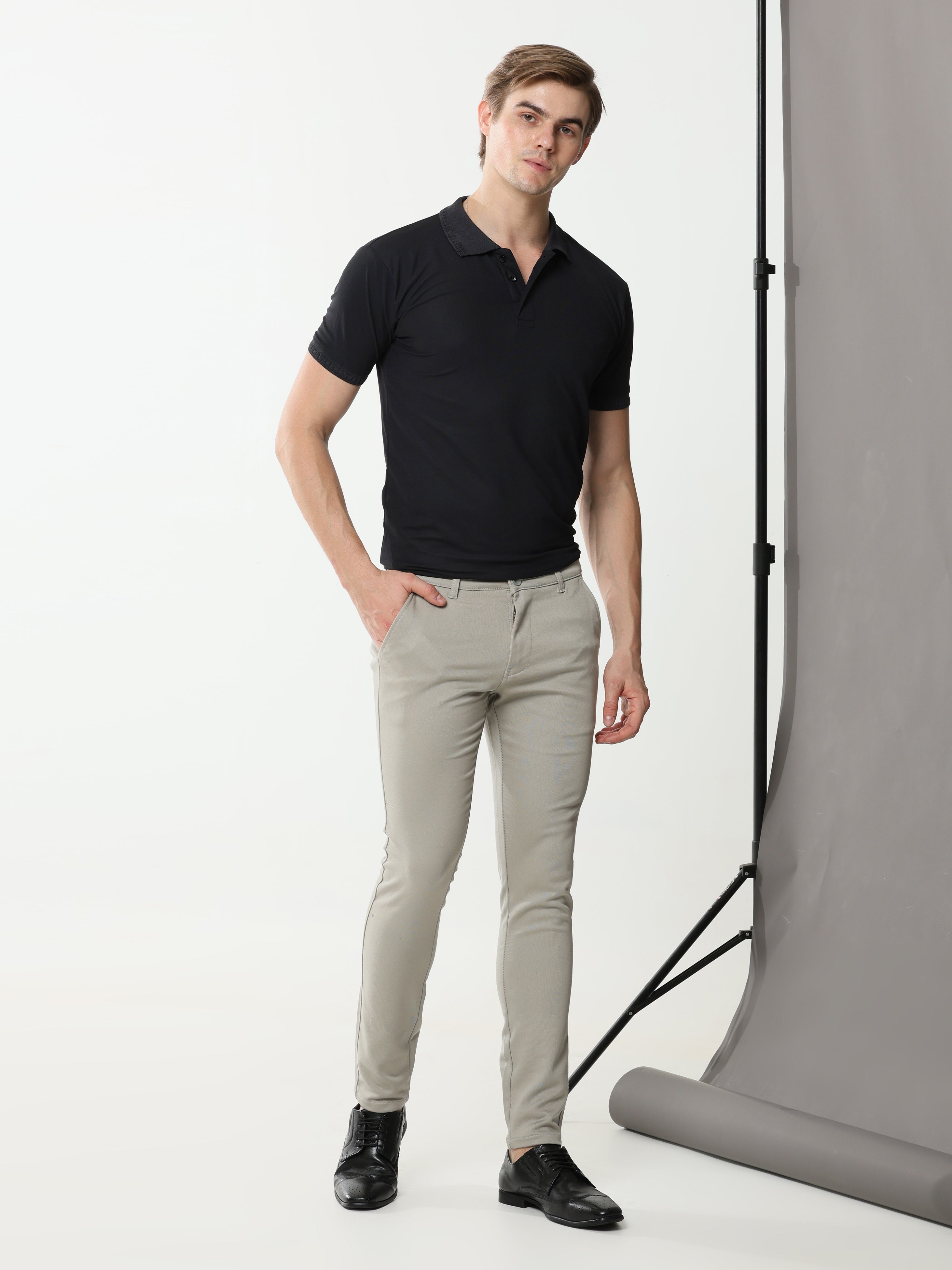 LT Grey Stretch cotton trouser