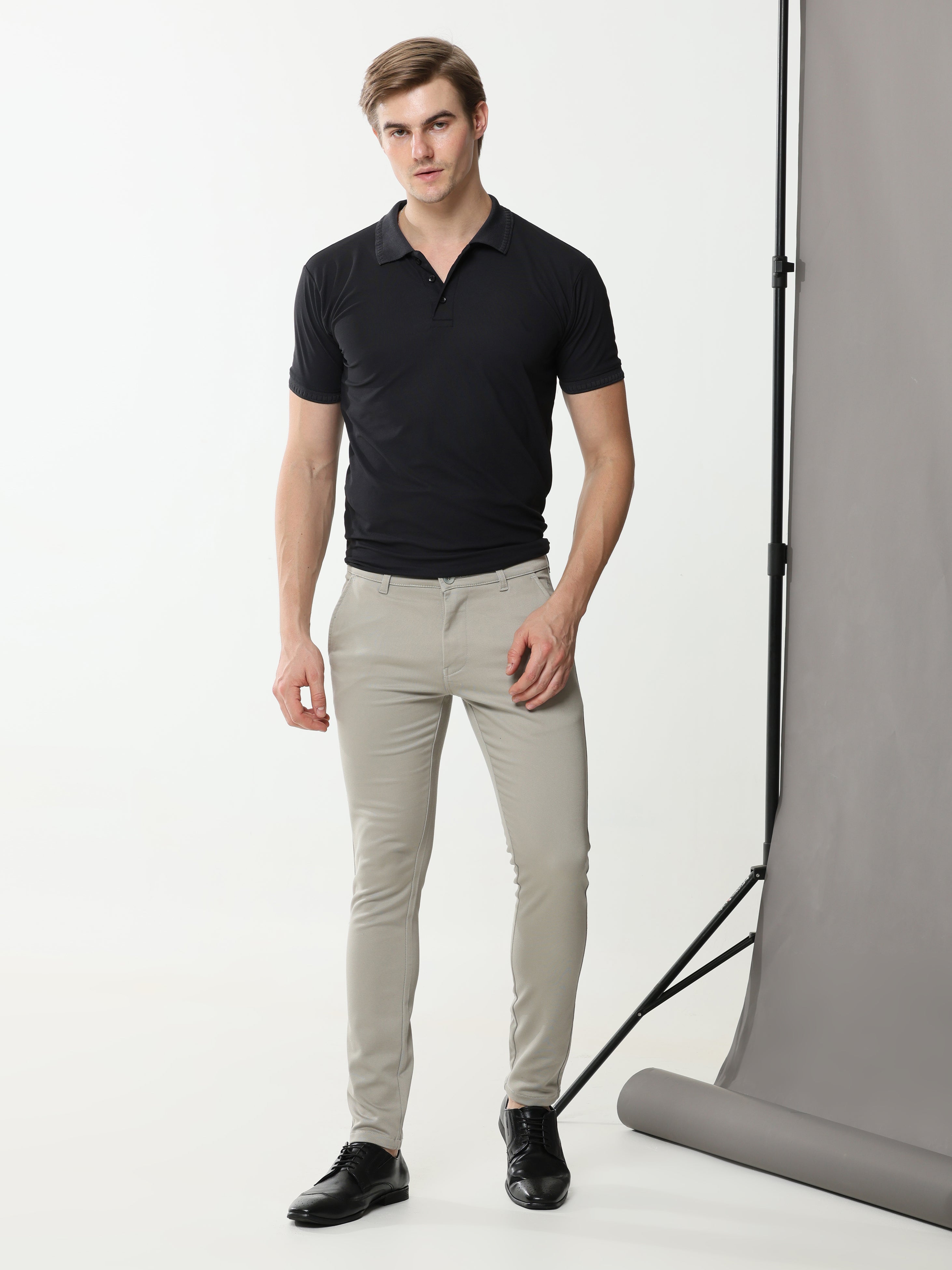 LT Grey Stretch cotton trouser