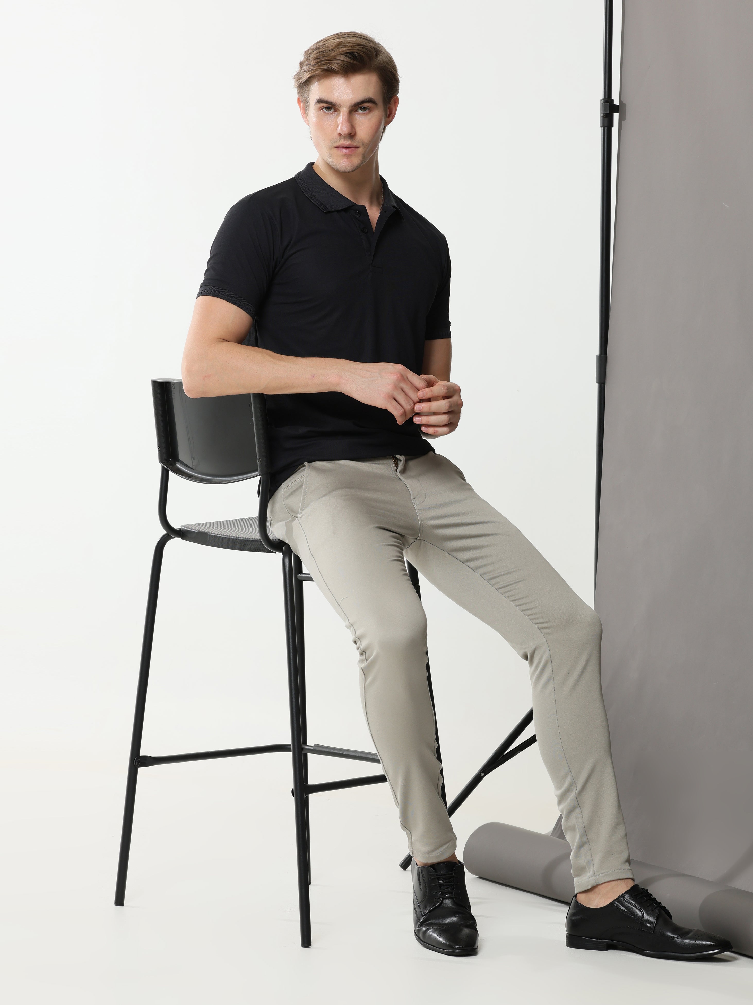 LT Grey Stretch cotton trouser