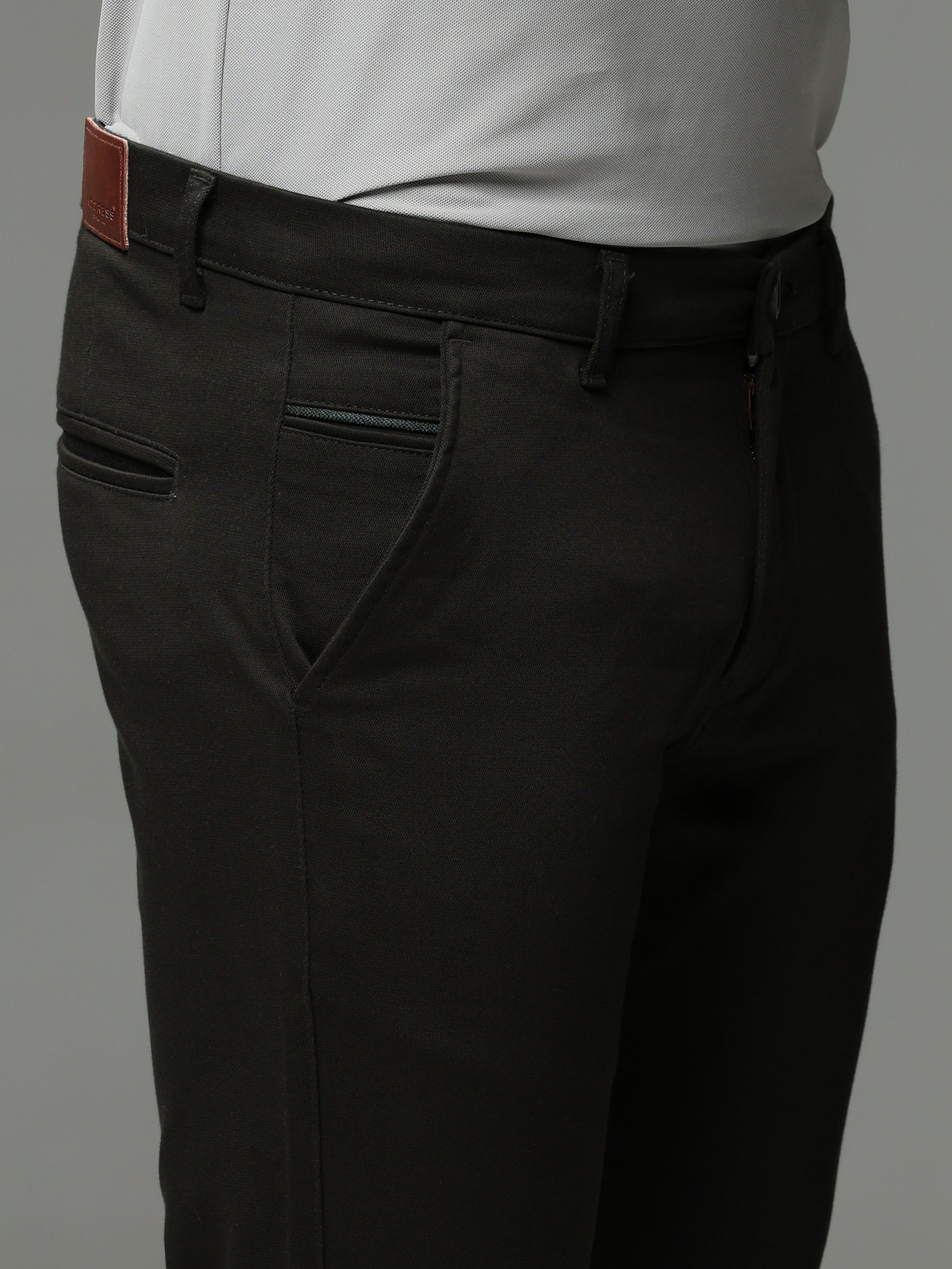 Dark Olive Stretch cotton trouser